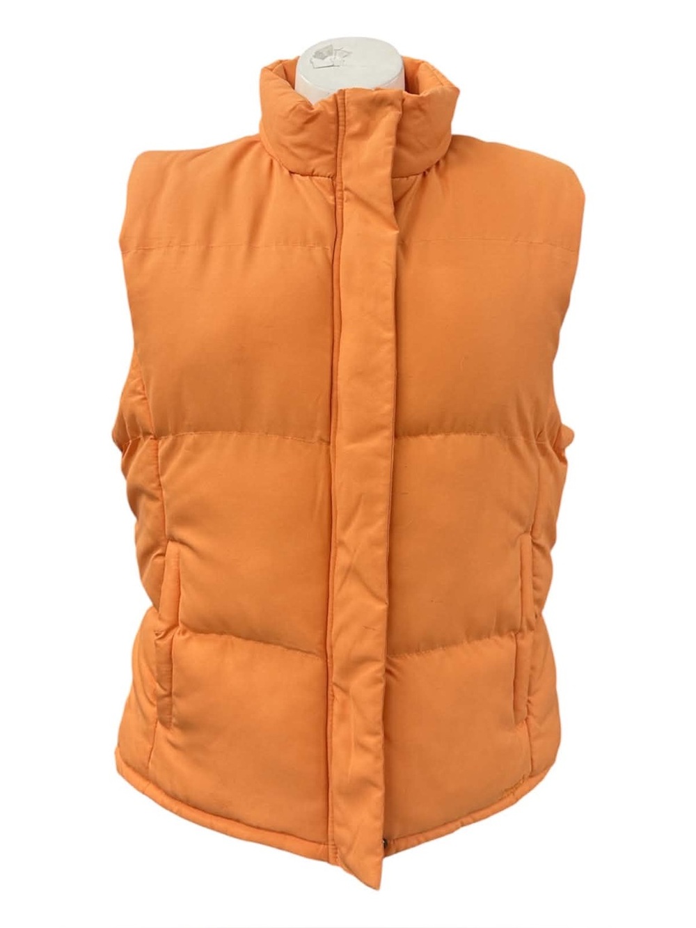 Image Orange Puffer Vest - Lightweight Quilted Vest Size L